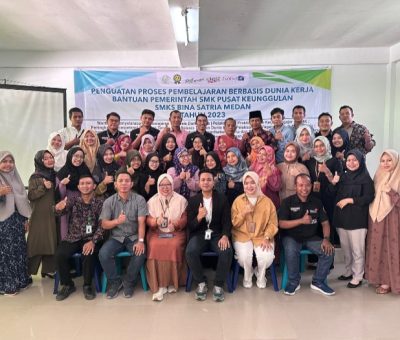 Workshop “Penguatan Proses Pembelajaran Berbasis Dunia Kerja” di SMKS PK Bina Satria Medan
