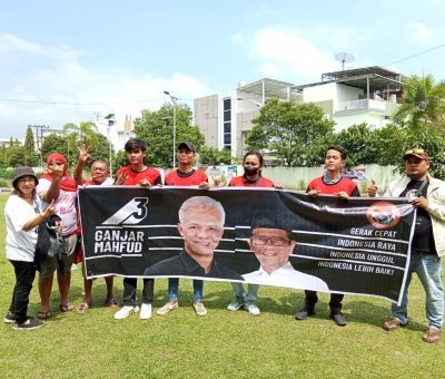 Tim Relawan Pro Gama Sumut Menghadiri Kampanye Ganjar Dan Mahfud Di Lapangan Astaka Pancing Bertemakan “Hajatan Rakyat”